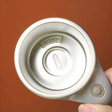 1 pieza Vaso de acero inoxidable con asa, taza de mezcla eléctrica con batería y agitador magnético, botella de agua y taza de café con auto-mezclado, ideal para el hogar, la oficina, viajes, taza magnética automática, taza de café con agitación automática, taza de acero inoxidable de 380 ml - Marrón - Ver 8