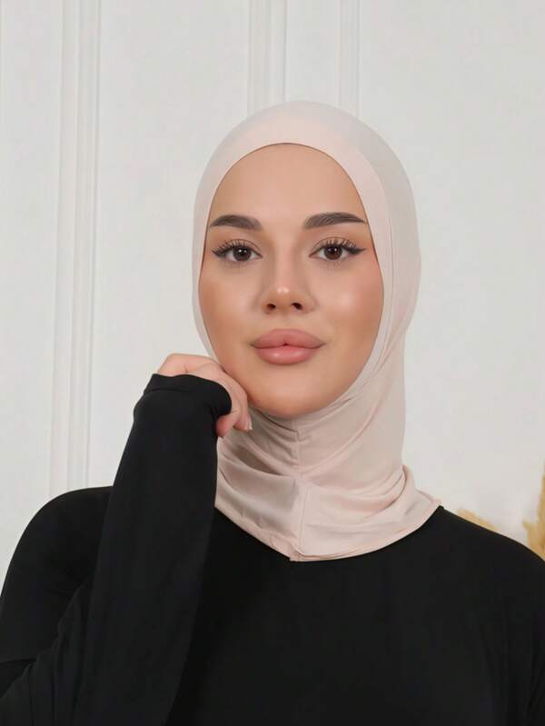 1 Peça Balaclava Feminina de Cor Sólida com Decoração de Dentes, Gola Multifuncional, Bandana Esportiva Elástica, Respirável e Confortável, Adequada para Uso Diário, Esportes, Yoga, Fitness e Moda