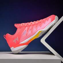 男士专业网球鞋 - 轻便透气、防滑耐用，适合比赛和训练。采用碳板支撑、高回弹缓冲、侧向支撑和抗扭转设计。适用于专业比赛、实践训练、硬地、红土、俱乐部、业余进阶和高强度比赛。 - 薔薇粉 - 查看 5