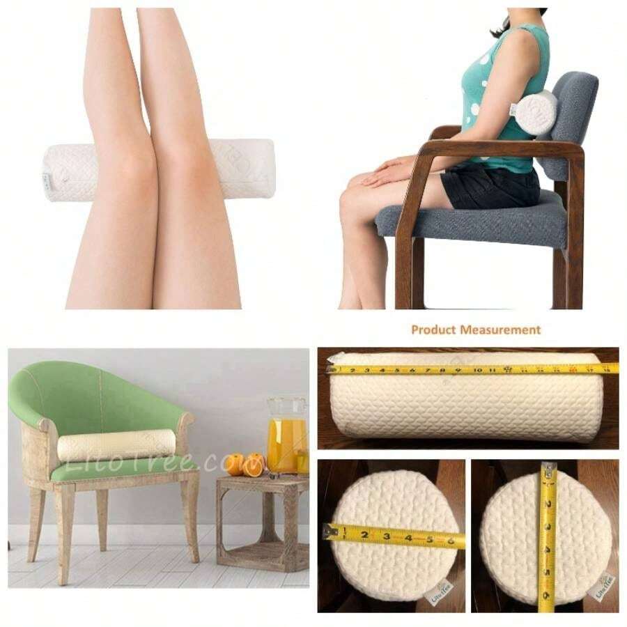 - Almohada de soporte para el cuello, refuerzo cervical con cmodo soporte de espuma viscoelstica para columna vertebral, cuello, espalda, lumbar, funda suave extrable lavable, 18x 4.5 - Almohada de 18" x 6" - Ver 1