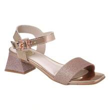 Sandália Salto Menina Saltinho Infantil Molekinha Salto Sofisticado Verão Brilhos