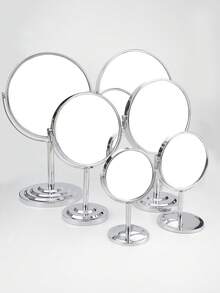 RANCAI 3/4/5/6/7/8 Inch Classic Round Desktop Makeup Mirror With Magnification, Large Double-Sided 360° Swivel Free Standing Vanity Mirror, 1X/2X Magnifying Mirror With Stand For Dressing, Bathroom, Bedroom, No Light,Cheap,Stocking Stuffers,Makeup,Makeup Tools,Cheap Stuff,Gifts,Gifts For Women,Christmas Gifts - Multicolor - View 3