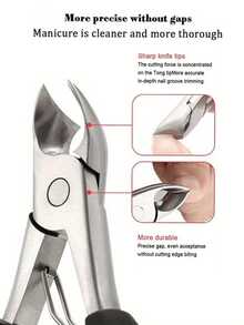 [Haute résistance] Épais coupe-ongles pour ongles et orteils pour personnes âgées, 1/4 pièces set de coupe-ongles, coupe-ongles d'orteil extra large avec récupérateur, lame incurvée professionnelle aiguisée, coupe-ongles robuste pour personnes âgées