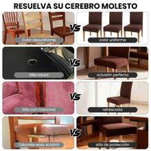 KIROTLA Chair Covers - Chocolate Brown - View 5