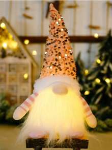 1Pc Lighted Christmas Gnomes-Faceless Rudolph Figurine Decorations Indoor Gift - 12" H Cute Holiday Gnome Christmas Decor Christmas Decorations Indoor For Bedroom Home Xmas Decor