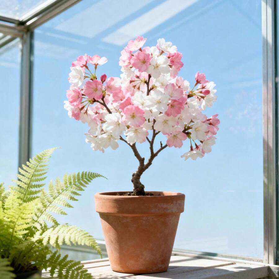 20pcs Cherry Blossoms Seeds Decor Flower Seeds Indoor Gardening Planting Outdoor Garden Accent Pink Blooms for Home - Babypink - Übersicht 1
