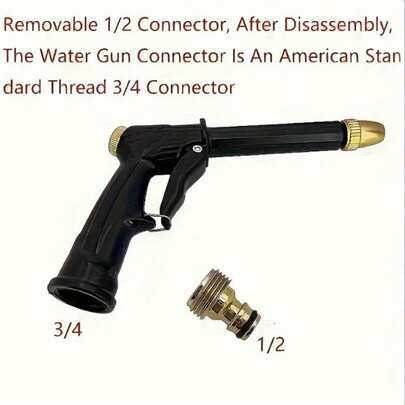High-Pressure Car Wash Gun Kit: All-In-One Car Wash - Spray Head, Garden Hose Nozzle - Give Your Car A Brand New Look!