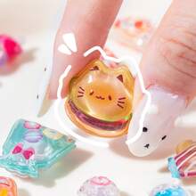 3D Cute Candy Style Stickers 3D Cartoon 3D Stickers Valentine's Day Party Series, Student Rewards, Holiday Gifts, Cute DIY Phone Cases, Notebooks, Shake Stickers 3D Embossed 3D Glitter Stickers