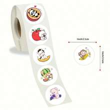 1 Packung Gemüse Graffiti Cartoon Aufkleber Leckeres Essen DIY Kinder Koffer Aufkleber Sammelalbum Zubehör Sammelalbum Schreibwaren - BJ-00094 Fruchttiere - Übersicht 2