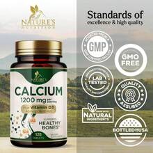 Calcium 1200 Mg With Vitamin D3 - Bone Health Supplement, Vitamin D &Amp; Calcium Supplements For Women &Amp; Men - Bone Strength, Teeth &Amp; Immune Support, Nature'S Calcium Pills, Bottled In USA - 240 Tablets - Tên hương vị B - Xem 4