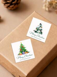 20/30/40/60pcs Personalized Christmas Stickers/Personalized Christmas Gift Labels/Santa Claus Gift Stickers/Merry Christmas Stickers/Christmas Labels/Christmas Gift Labels/Santa Claus Stickers/Envelope Seal Stickers/Personalized Christmas Stickers - Multicolor - View 5