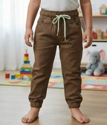 Baby Boys Denim - 駝色 - 查看 2