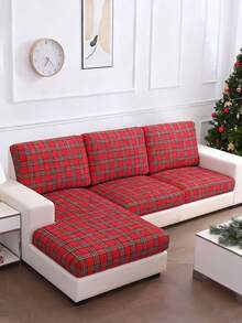 1 件几何印花弹性沙发坐垫套，适合所有季节 - 彩色 - 查看 6