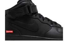 Nike  X Air Force 1 Mid 'Box Logo - Triple Black' (Unisex) Black/Black/Black FZ8784-001 Autumn New - 黑色 - 查看 2