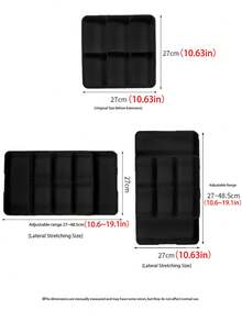 1pc Expandable Flat Cutlery Storage Box, Cabinet Drawer Organizer, Made Of Plastic PP Material, Compartment Tray For Storing Chopsticks, Utensils, Kitchen Tools In Cabinet Drawers - Nhiều màu - Xem 5