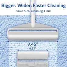 Large Lint Rollers Carpet, Sticky Rollers Floor 9.45 In With 3 Extendable Handle, Long Handle Sticky Mop Cleaning Carpets, Clothing, And Pet Hair