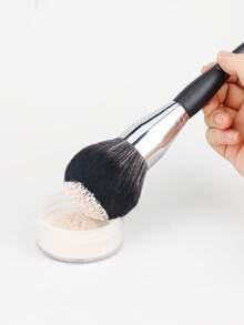 1支多功能化妆刷，专业化妆刷，适用于液体、修容、粉底、古铜粉、腮红、散粉，可用于点涂、晕染，柔软合成刷毛，面部化妆工具，黑色，粉底刷、遮瑕刷、腮红刷、修容刷、腮红刷、古铜粉刷、散粉刷 - 黑色 - 查看 4