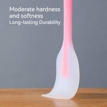 3pcs/2pcs/1pc Silicone Spatula, One-Piece, Transparent, For Scraping Butter, Cream, Cake Baking, Jam Spreader, Heat-Resistant Cream Scraper, Mixing And Baking Tool, Kitchen Utensil, Apartment Essential - Multicolor - View 10