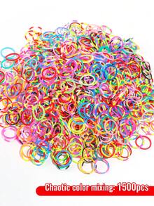 1000pcs/7500pcs Rainbow Handmade Weaving Loom Colorful Rubber Bands, DIY Bracelet Weaving Loom Kit, Perfect Gift For Holidays And Birthdays