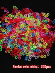 1000pcs/7500pcs Rainbow Handmade Weaving Loom Colorful Rubber Bands, DIY Bracelet Weaving Loom Kit, Perfect Gift For Holidays And Birthdays