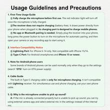 HITOZON Professional Wireless Lavalier Microphone For Smartphones,Wireless Microphone Plug-Play,Lapel Mic For Video Recording,Teaching, Interviews,Podcast,Cordless Omnidirectional Condenser Recording Mic For Vlog