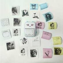 Papel adhesivo para mini impresora, papel térmico de 57 mm, pegatinas de impresora compatibles con la mayoría de las impresoras mini sin tinta, adecuado para texto, etiquetas, notas, fotos, etiquetas de cursos, tareas, etc. - Multicolor - Ver 13