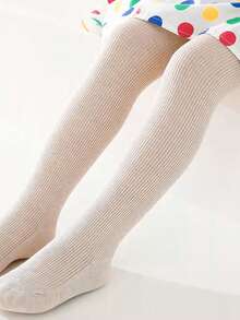 3 Pairs Kids Tights Girls Tights Baby Toddler Leggings Girls' Thermal Fleece Tights - Simple Solid & Striped, Warm For Layering Or Outer Wear - Multicolor - View 7