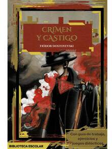 Crimen Y Castigo. Autor: Fiódor Dostoyevski.  Colección: Biblioteca Escolar. Edad: + 12 años. Formato: Pasta Blanda Páginas: 95 Medidas: 21 cm x 14 cm. Peso: 127 g.  Código: 9786071415226.     Síntesis del libro - Con Guía de Trabajo – Preguntas De Comprensión Lectora - con Ejercicios y Actividades Didácticas. – Para jóvenes de 12 años en adelante.  Crimen y castigo Un joven estudiante asesina a una anciana a la que consideraba un parásito para la sociedad, pues se servía de la necesidad de las personas para quitarles sus joyas y cobrar grandes sumas por recuperarlas.   A partir de esta decisión, el estudiante comienza una lucha por controlar sus emociones y sentimientos, hasta que, finalmente, la culpa lo obliga a asumir el castigo por su crimen.   La lucha entre el bien y el mal, el destino y el sufrimiento de la mente y el alma del hombre por vivir en una sociedad sin moral, son los temas que se abordan en esta novela. - Libro único - Ver 3