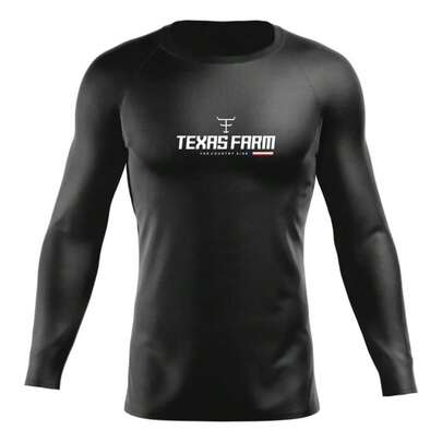 Camiseta Manga Longa Country Texas Blusa Masculina Térmica  Gola Redonda Solar