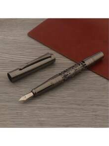 METAL FOUNTAIN PEN 0.5MM PEN SOPHISTICATED ELEGANT LUXURY - màu đen - Xem 6