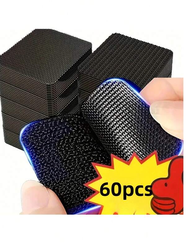 60 piezas/30 pares Cinta adhesiva resistente - Organizador de cables autoadhesivo para alfombras de piso de automóvil DIY, material de nailon duradero para tapicería de vehículos, esencial para mantenimiento de vehículos | Estructura, reparación de automóviles, estructura, diseño de moda, costura de alta calidad, maquinaria del hogar