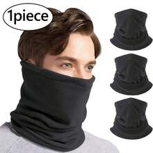 1st Vinterhalsvärmare Vindtät Herr Halsduk Herr Snood Ansiktsmask Cover Kalltvädershalsduk För Skidåkning Fiske Vandring Cykling - Mörkgrå - Visa 13