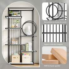 Hall Trees - Black White + MDF+Metal - View 3