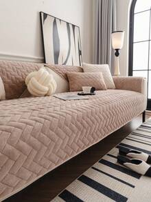 1 pieza Cojín de sofá de terciopelo de leche rectangular, estilo bohemio, elaborado en jacquard, cálido para el invierno, apto para mascotas, protector de muebles, se adapta a sofás de 1/2/3/4 plazas, lavable a máquina/a mano, adecuado para sala de estar, dormitorio, sofá de oficina