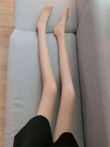 New Colorful Fishnet Tights, Shiny Glitter Hollow Pantyhose, Nightclub Style - Màu be - Xem 3