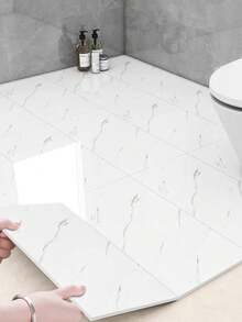 [Autocollants muraux imperméables à motif marbre] 30 pièces Autocollants muraux à motif marbre en mousse épaisse et auto-adhésifs - Papier peint vinyle texturé imperméable et résistant à l'humidité - Installation facile, amovible, design à correspondance droite pour le salon, la cuisine, la salle de bain, la décoration de la maison - Multicolore - Voir 8