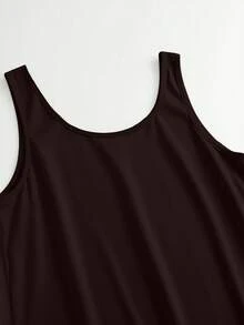 Umstandsoverall, modisch, bequem, geeignet für Sport und Freizeitmode im Sommer - Braun - Übersicht 7