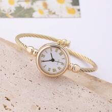 New Fashion Women's Quartz Watch, Luxury Elegant For Daily Wear, 4 Colors Available, Adjustable Strap, Minimalist Style Quartz Watch, Suitable As Gift For Birthday, Valentine's Day, Dinner Party, Etc.