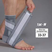 AA MASEDA 1pc Adjustable Ankle Brace, Ankle Support Sleeve Suitable For Sports, Fitness, Running, Basketball - Grey - View 14