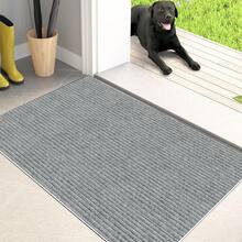 Grand paillasson pour porte d'entrée, tapis d'accueil antidérapant pour entrée intérieure, design avec support, lavable en machine, convient pour la zone d'entrée - Multicolore - Voir 40