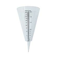 2PCS Cone Rain Gauge Measurement Ground Precipitation Garden Rainfall Measuring - White - View 2