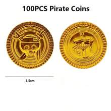 20/100 枚塑料海盗硬币，B 型加密货币硬币，寻宝游戏派对礼品，假金币派对用品，海盗冒险主题派对，各种节日派对的礼物。