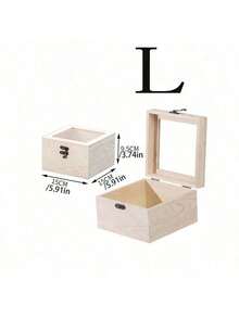 1pc Elegant Minimalist High-End Wooden Storage Box For Home Organization, Versatile Gift Box, Stylish Jewelry Box With Glass Lid, Perfect For Preserved Flower Packaging, Ideal For Special Occasions And Thoughtful Gifting, Enhance Your Decor With Functional Charm, Perfect For Holidays And Celebrations, A Must-Have For Modern Living Spaces