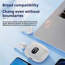 True Wireless Earphones Mini In-Ear Earphones, Bluetooth Earphones, Wireless Earphones With LED Digital Display Battery - X87-黑色 - 查看 8