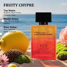 YCZ Pinewood Men's Perfume 1.7 Fl Oz - Pinewood Bergamot Scent Lasts 8 Hours, Travel-Sized Essential Oil, Luxury Cologne For Men, Perfect For Dinners, Cocktail Parties, And Commemorative Occasions, Long-Lasting Fragrance, Romantic Journeys, Minimalist Bottle Design, High-Quality Gift-Worthy, Ideal For Christmas, Halloween, And Valentine's Day. - 橘色 - 查看 6