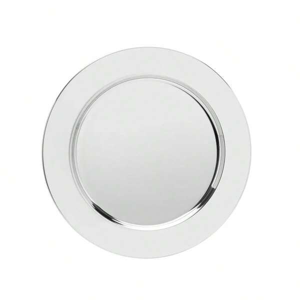 Sousplat Redondo Aço Inox Mesa Posta Buffet Restaurante 33cm