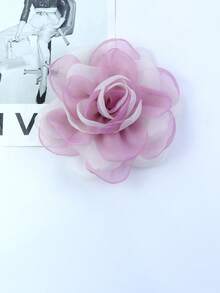 Handmade Exaggerated Multi-Layer Rose Tulle Flower Brooch, Hair Clip, Hat, Clothing Decoration For Women - Camellia - View 33