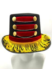 Adult Ringmaster Hat, Circus Costume Accessories, Perfect Gift For Female Tamer Costume, Lion Tamer Hat, Suitable For Masquerade Ball, Role Play, Theater Performance, Fashion Show Or Bold Personal Items As Theme Events, Great For Halloween