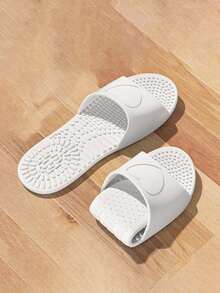 Foldable Travel Slippers, Indoor Home Bathroom Massage Slides, Unisex Travel Lightweight Quick Drying Bathroom Slippers Anti-Slip Flat Sandals Travel Essentials Travel Accessories Vacation Summer Holiday Back To School