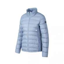 Skechers Women's Lightweight Warm Short Stand Collar Down Jacket, Winter - Dusty Blue - View 1